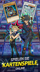 Yu-Gi-Oh! Duel Links Gameplay Screenshot - Hauptspielbildschirm mit Duell-Arena